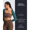 image:imageAoxjox Womens Long Sleeve Open Front Lexi Lined Bolero Shrug Crop Top CardiganDeep Lagoon