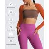 image:imageAoxjox Womens Long Sleeve Open Front Lexi Lined Bolero Shrug Crop Top CardiganEarthy Brown