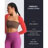 image:imageAoxjox Womens Long Sleeve Open Front Lexi Lined Bolero Shrug Crop Top CardiganFiery Coral