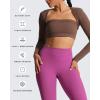 image:imageAoxjox Womens Long Sleeve Open Front Lexi Lined Bolero Shrug Crop Top CardiganFudge Coffee