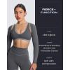 image:imageAoxjox Womens Long Sleeve Open Front Lexi Lined Bolero Shrug Crop Top CardiganIron GreyGrey