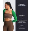 image:imageAoxjox Womens Long Sleeve Open Front Lexi Lined Bolero Shrug Crop Top CardiganJolly Green