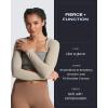 image:imageAoxjox Womens Long Sleeve Open Front Lexi Lined Bolero Shrug Crop Top CardiganMink