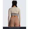 image:imageAoxjox Womens Long Sleeve Open Front Lexi Lined Bolero Shrug Crop Top CardiganMink
