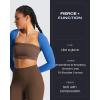 image:imageAoxjox Womens Long Sleeve Open Front Lexi Lined Bolero Shrug Crop Top CardiganMotion Blue