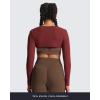 image:imageAoxjox Womens Long Sleeve Open Front Lexi Lined Bolero Shrug Crop Top CardiganRum Raisin