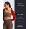 image:imageAoxjox Womens Long Sleeve Open Front Lexi Lined Bolero Shrug Crop Top CardiganRumba Red