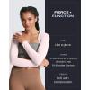 image:imageAoxjox Womens Long Sleeve Open Front Lexi Lined Bolero Shrug Crop Top CardiganSoft Blush