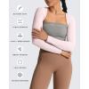 image:imageAoxjox Womens Long Sleeve Open Front Lexi Lined Bolero Shrug Crop Top CardiganSoft Blush