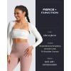 image:imageAoxjox Womens Long Sleeve Open Front Lexi Lined Bolero Shrug Crop Top CardiganWhite