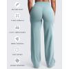 image:imageAoxjox Womens Velura Straight Leg Yoga Pants Buttery Soft PlushFlex MidWaist WideLeg for Workout amp Casual LeggingsCloud Steel Blue