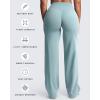image:imageAoxjox Womens Velura Straight Leg Yoga Pants Buttery Soft PlushFlex MidWaist WideLeg for Workout amp Casual LeggingsCloud Steel Blue