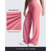 image:imageAoxjox Womens Velura Straight Leg Yoga Pants Buttery Soft PlushFlex MidWaist WideLeg for Workout amp Casual LeggingsRose Clay
