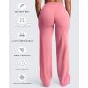 image:imageAoxjox Womens Velura Straight Leg Yoga Pants Buttery Soft PlushFlex MidWaist WideLeg for Workout amp Casual LeggingsRose Clay