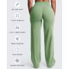 image:imageAoxjox Womens Velura Straight Leg Yoga Pants Buttery Soft PlushFlex MidWaist WideLeg for Workout amp Casual LeggingsSage Drift