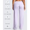 image:imageAoxjox Womens Workout Athlenza Fold Over Waist Straight Leg Bottoms Lumastretch Gym Yoga Pants 313335Misty Lilac