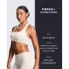 image:imageAoxjox Womens Workout Athlenza Fold Over Waist Straight Leg Bottoms Lumastretch Gym Yoga Pants 313335Vanilla Beige