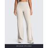 image:imageAoxjox Womens Workout Athlenza Straight Leg Bottoms High Waist Lumastretch Gym Yoga Pants 31 33 35Vanilla Beige