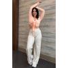 image:imageAoxjox Womens Workout Athlenza Straight Leg Bottoms High Waist Lumastretch Gym Yoga Pants 31 33 35Vanilla Beige