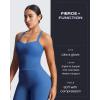 image:imageAoxjox Womens Workout Sleeveless Lola Longline Tank Fitness Training Gym Yoga Crop TanksMotion Blue