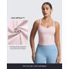 image:imageAoxjox Womens Workout Sleeveless Lola Longline Tank Fitness Training Gym Yoga Crop TanksSoft Blush
