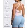 image:imageAoxjox Womens Workout Sleeveless Lola Longline Tank Fitness Training Gym Yoga Crop TanksSoft Blush