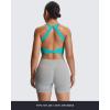 image:imageAoxjox Womens Workout Sports Bras Twist Front Fitness Training Gym Bra Yoga Crop Lola TankLagoon Teal