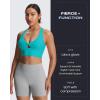 image:imageAoxjox Womens Workout Sports Bras Twist Front Fitness Training Gym Bra Yoga Crop Lola TankLagoon Teal