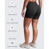 image:imageAoxjox Womens Workout Velura Biker Shorts High Waisted Hidden Scrunch PlushFlex Athletic Yoga Short 6Black