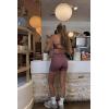 image:imageAoxjox Womens Workout Velura Biker Shorts High Waisted Hidden Scrunch PlushFlex Athletic Yoga Short 6Mauve Berry