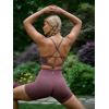 image:imageAoxjox Womens Workout Velura Biker Shorts High Waisted Hidden Scrunch PlushFlex Athletic Yoga Short 6Mauve Berry