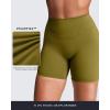 image:imageAoxjox Womens Workout Velura Biker Shorts High Waisted Hidden Scrunch PlushFlex Athletic Yoga Short 6Moss
