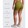 image:imageAoxjox Womens Workout Velura Biker Shorts High Waisted Hidden Scrunch PlushFlex Athletic Yoga Short 6Moss