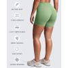 image:imageAoxjox Womens Workout Velura Biker Shorts High Waisted Hidden Scrunch PlushFlex Athletic Yoga Short 6Sage Drift