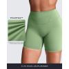 image:imageAoxjox Womens Workout Velura Biker Shorts High Waisted Hidden Scrunch PlushFlex Athletic Yoga Short 6Sage Drift