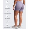 image:imageAoxjox Womens Workout Velura Biker Shorts High Waisted Hidden Scrunch PlushFlex Athletic Yoga Short 6Soft Amethyst