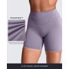 image:imageAoxjox Womens Workout Velura Biker Shorts High Waisted Hidden Scrunch PlushFlex Athletic Yoga Short 6Soft Amethyst