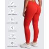 image:imageAoxjox Womens Workout Velura Leggings High Waisted Hidden Scrunch PlushFlex Buttery Soft Yoga Pants 26Bright Fiesta Red