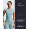 image:imageAoxjox Womens Workout Velura Leggings High Waisted Hidden Scrunch PlushFlex Buttery Soft Yoga Pants 26Cloud Steel Blue