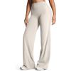 image:imageAoxjox Womens Workout Athlenza Straight Leg Bottoms High Waist Lumastretch Gym Yoga Pants 31 33 35Vanilla Beige
