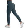 image:imageAoxjox High Waisted Workout Leggings for Women Tummy Control Buttery Soft Yoga Metamorph Deep V Pants 26A Blueberry