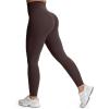 image:imageAoxjox High Waisted Workout Leggings for Women Tummy Control Buttery Soft Yoga Metamorph Deep V Pants 26A Mulch