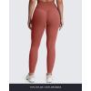 image:imageAoxjox High Waisted Workout Leggings for Women Tummy Control Buttery Soft Yoga Metamorph Deep V Pants 26A Rust Red