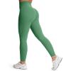 image:imageAoxjox High Waisted Workout Leggings for Women Tummy Control Buttery Soft Yoga Metamorph Deep V Pants 26B Bottle Green
