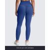 image:imageAoxjox High Waisted Workout Leggings for Women Tummy Control Buttery Soft Yoga Metamorph Deep V Pants 26Bellwether Blue