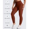 image:imageAoxjox High Waisted Workout Leggings for Women Tummy Control Buttery Soft Yoga Metamorph Deep V Pants 26Cherry Mahogany