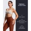 image:imageAoxjox High Waisted Workout Leggings for Women Tummy Control Buttery Soft Yoga Metamorph Deep V Pants 26Cherry Mahogany