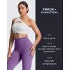 image:imageAoxjox High Waisted Workout Leggings for Women Tummy Control Buttery Soft Yoga Metamorph Deep V Pants 26Chive Blossom