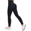 image:imageAoxjox High Waisted Workout Leggings for Women Tummy Control Buttery Soft Yoga Metamorph Deep V Pants 26Cloud Black