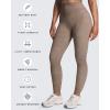 image:imageAoxjox High Waisted Workout Leggings for Women Tummy Control Buttery Soft Yoga Metamorph Deep V Pants 26Cloud Fade Mocha